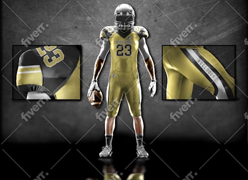 Download Design Best American Football Uniform And 3d Mockup By Graphicsguru11 Fiverr