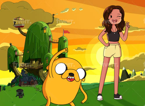 Draw you in the adventure time style by Blayris | Fiverr