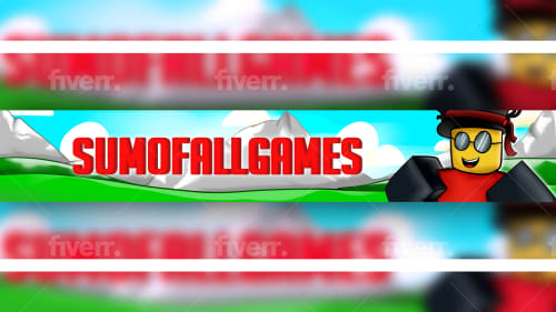 Design A Banner Digitally For Your Roblox Or Minecraft Character By Amazingrocker Fiverr Youtube live roblox television channel png clipart art. banner digitally for your roblox