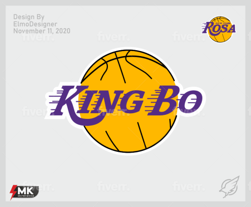Create A Professional Lakers Logo With Your Name By Elmodesigner