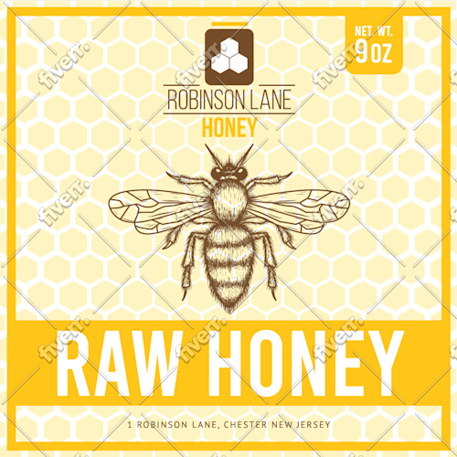 Design stunning honey product labels by Designgenius | Fiverr