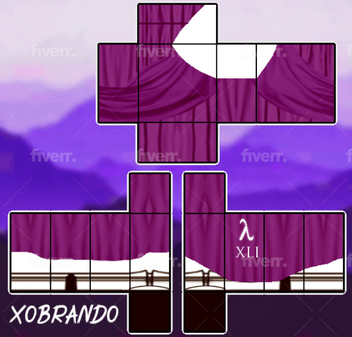 Roblox purple hoodie hotsell template