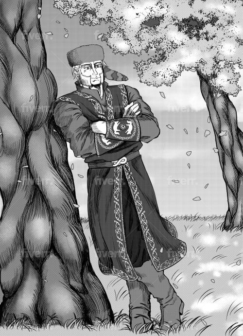 Draw your character in the berserk manga art style by B7ueprint