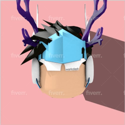 Create A Custom Roblox Head Logo Of Your Avatar By Wahidplayz Fiverr - roblox youtube logo maker free