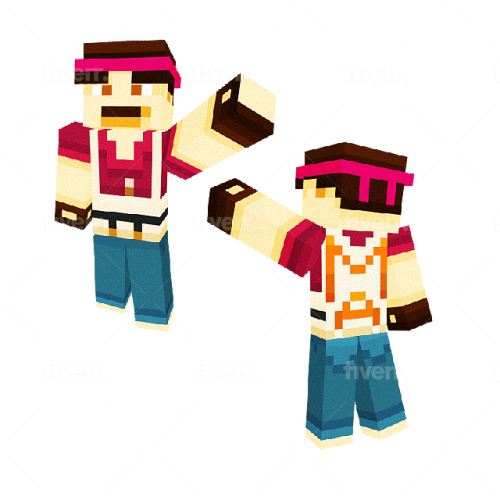 Red - Pokemon Trainer Contest Minecraft Skin Illustration Png