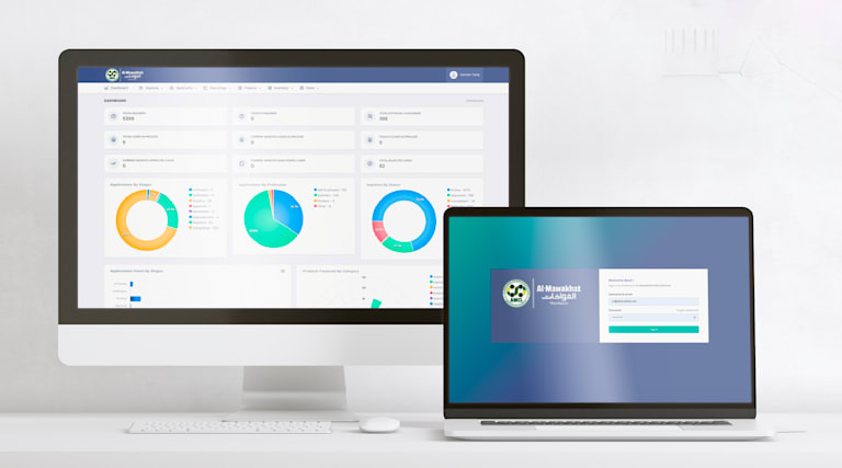Almawakhat Microfinance ERP interface