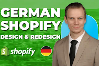 design or redesign your german shopify store website