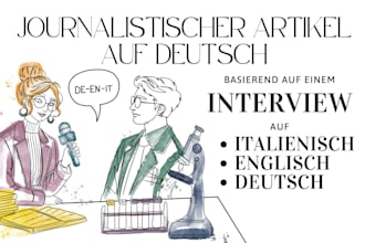 write a professional article in german based on an interview