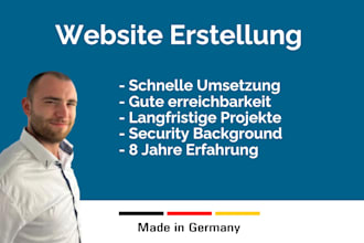 create a professional german wordpress website