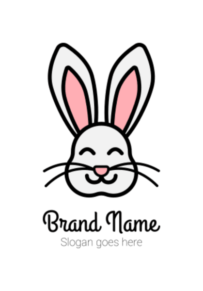 Rabbit Logo Graphic by Creative Creator · Creative Fabrica