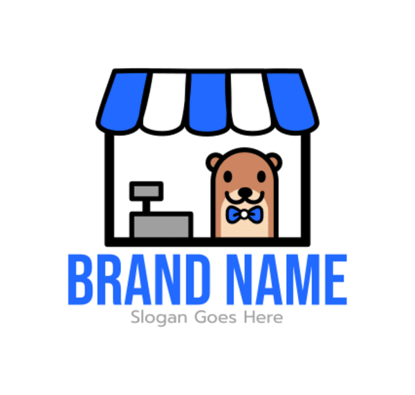 vshop logo  Shop logo, Social media post, ? logo