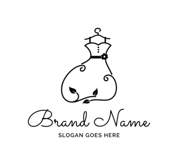 Premium Vector | Beauty dress logo design