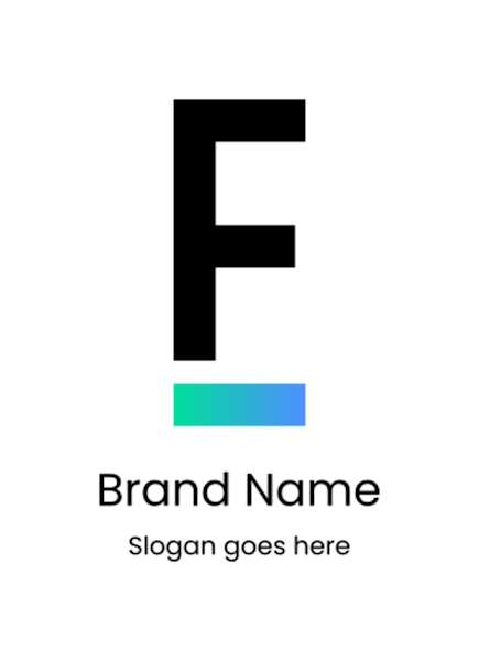 Letter F logo