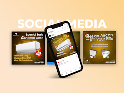 Design facebook, instagram social media post, banner, ads by