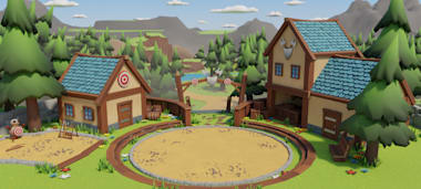 Stylized arena