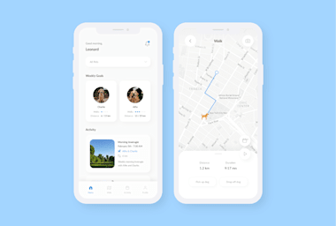 Dog walking app