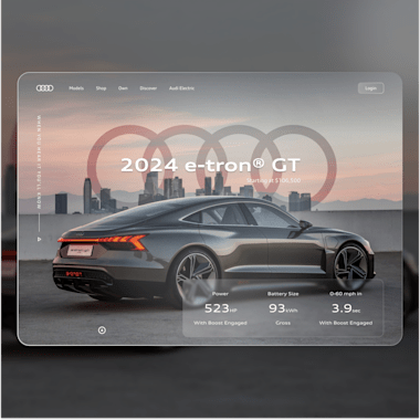 Audi e-tron Hero Section