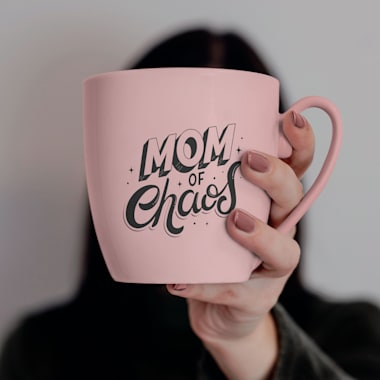 Lettering mug design