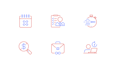 Dual Tone Line Icon Design