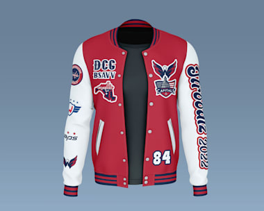 Streetwear varsity college jacket design for merch design by