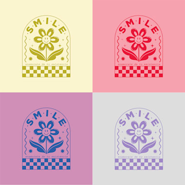 Smile t-shirt design