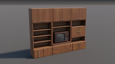 Realistic TV cabinet