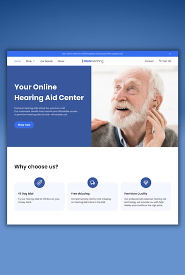 Website PSD Design To Shopify