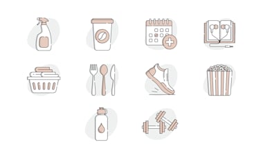 Outlined Icon Design