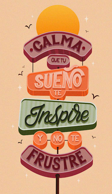 lettering wallpaper