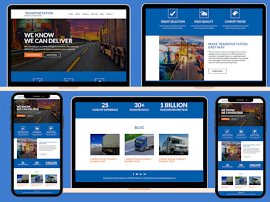transportation service website design