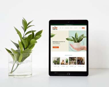 Web Design For Plant Shop 