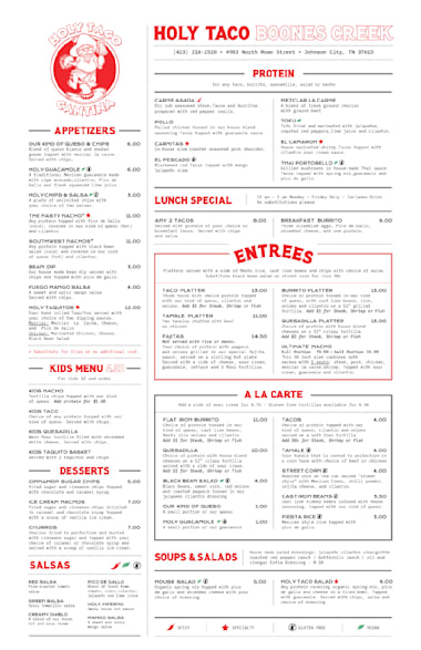 MENU RESTAURANT