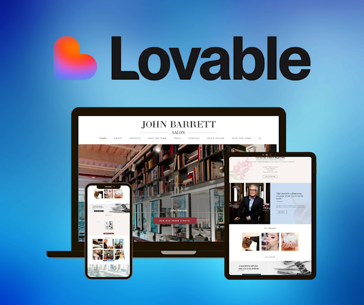JOHN BARRETT - Luxury Salon & Haircare Website responsive website portfolio preview
