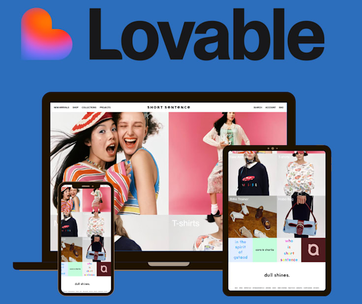 ShortSentence - Fashion Collection Website responsive website portfolio preview