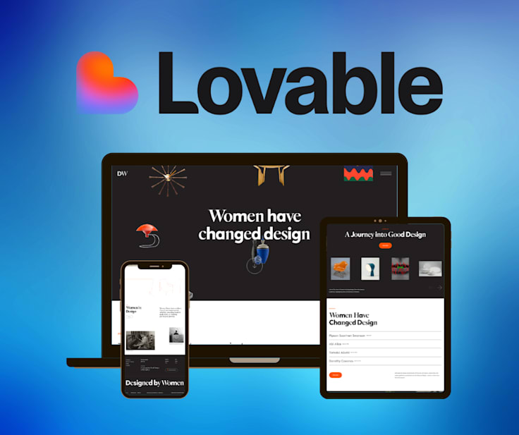DW - Designed by Women Product Showcase Website responsive website portfolio preview