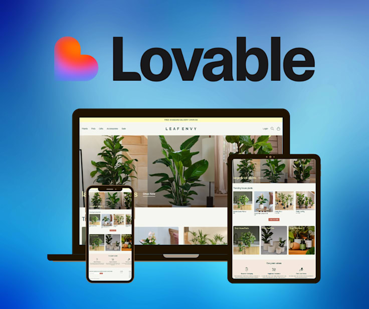 LEAF ENVY - Indoor Plant & Vase Collection Website responsive website portfolio preview