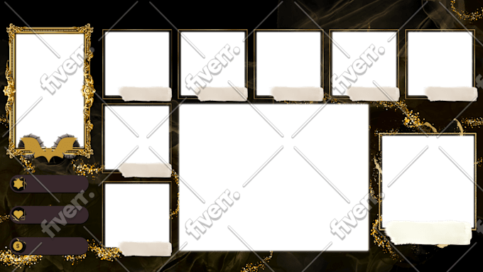 Create a stylized ttrpg streaming overlay by Propernerdy Fiverr