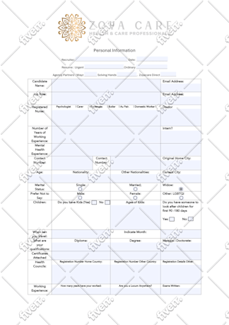 Image d'échantillon de travail