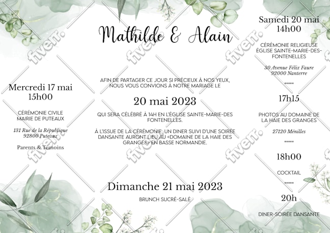 Image d'échantillon de travail
