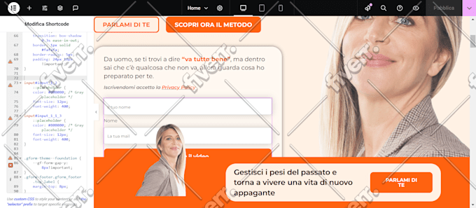 Immagine del campione di lavoro