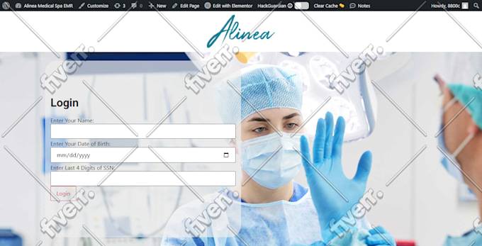 Immagine del campione di lavoro