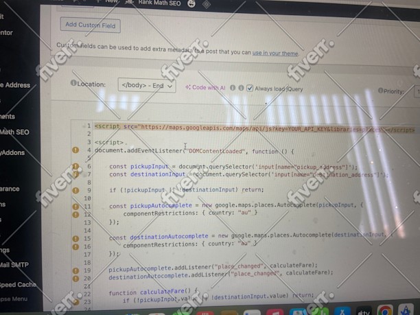 Immagine del campione di lavoro