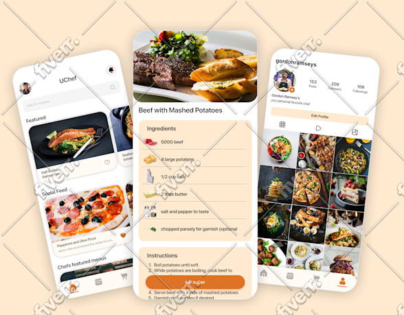 Mobile app and web ui ux design in figma or xd by Luqman_mirza | Fiverr