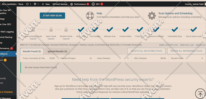 Immagine del campione di lavoro