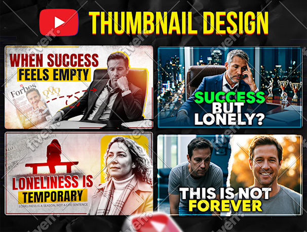 Do catchy amazing custom youtube thumbnail design by Saikotdas121 | Fiverr