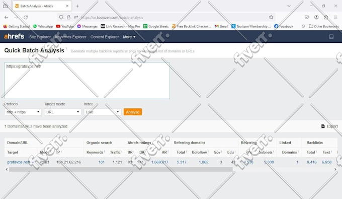 Image d'échantillon de travail