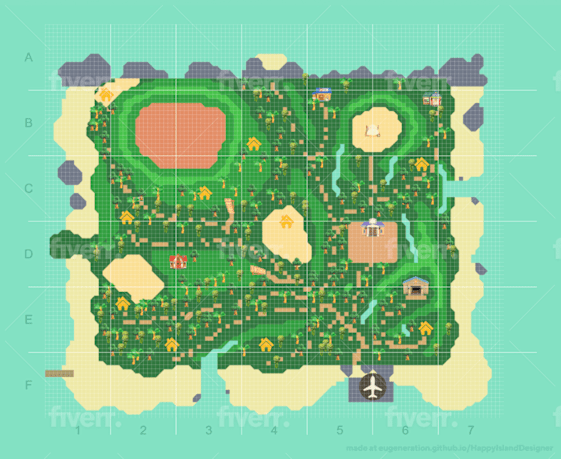 Design your animal crossing custom map for you by Morfinox37 Fiverr