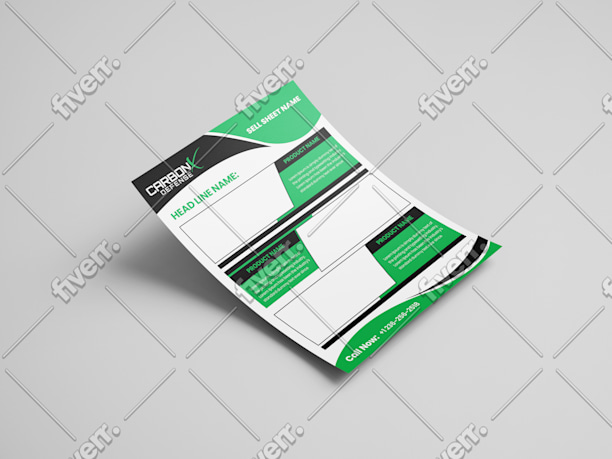 Design product line sheet, sell sheet, product catalog