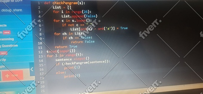 Immagine del campione di lavoro