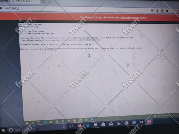 Immagine del campione di lavoro